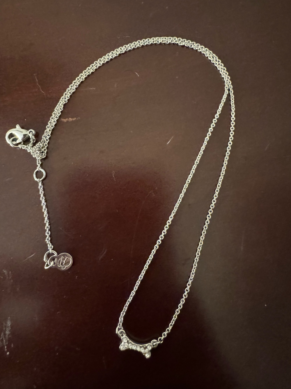 Spartina 449 Silver Bone Charm Necklace
